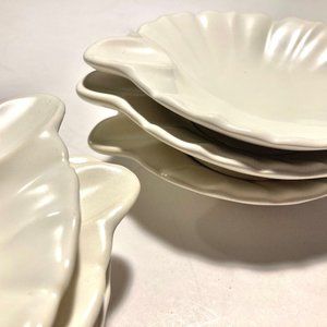 6 Vintage Franciscan "Coronado" Satin Swirl Ashtrays